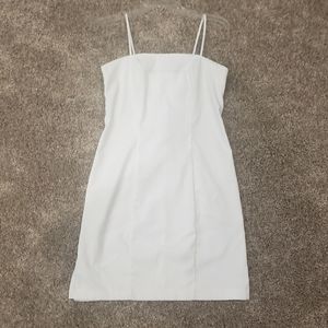 White spaghetti strap dress